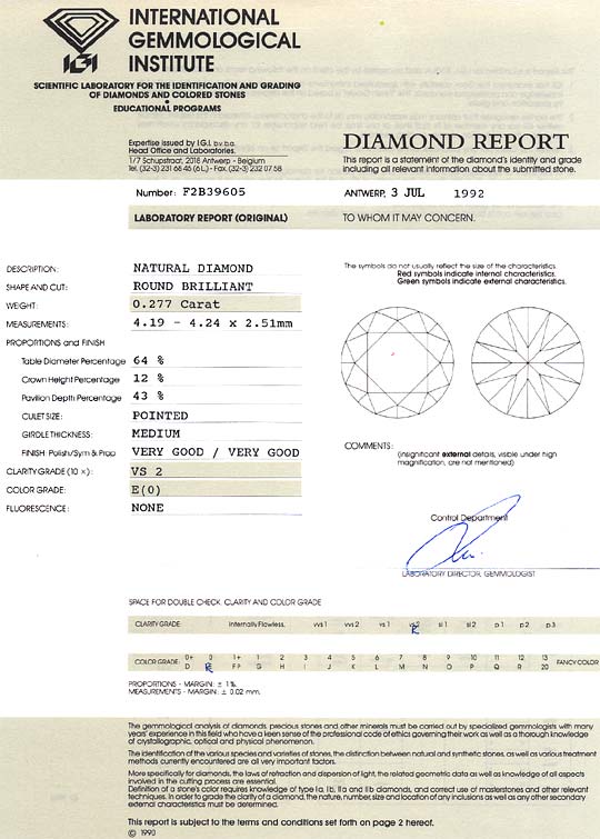 Foto 9 - Diamant 0,277ct Brillant IGI River Hochfeines Weiss VS2, D6169