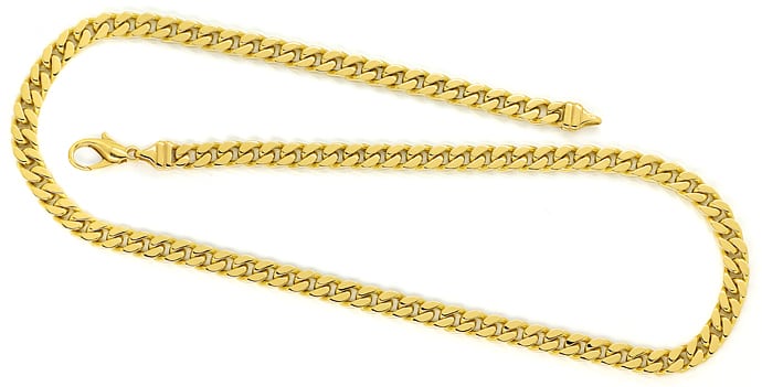 Foto 1 - Flachpanzer Goldkette breit 50cm Länge aus 14K Gelbgold, K3130