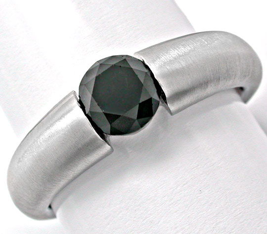Foto 2 - Brillant-Spannring Schwarzer Diamant 1,206ct, S6091