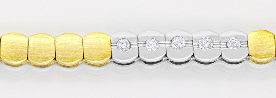 Foto 2 - Brillantarmband Gelbgold-Weißgold, 15 Diamanten, S6214